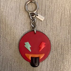 Red Coach smiley Hangtag